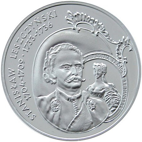 10 zł, Poczet królów i książąt polskich: Stanisław Leszczyński (1704-1709, 1733-1736), popiersie, 2003