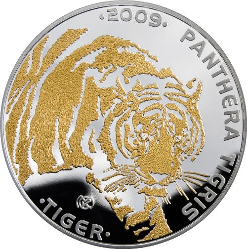 100 tenge, Ginące Gatunki Zwierząt - Tygrys, 2009